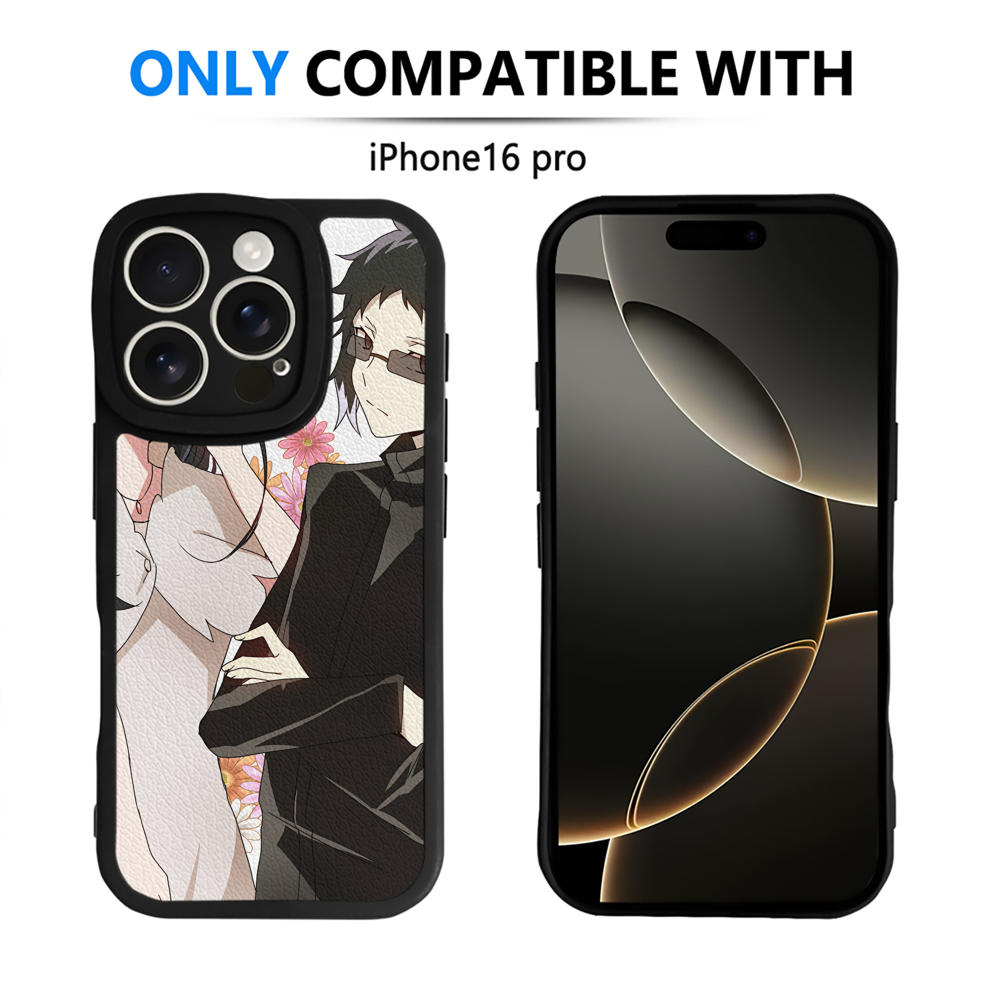 （画像用） 文豪ストレイドッグス Bungo Stray Dogs 【iPhone 16シリーズ対応】シリコンスマホケース（レザー調） 材質：シリコン